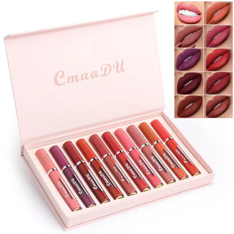 Matte Non-stick Cup Waterproof Lipstick Long-lasting Lip Gloss