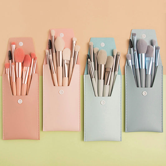 8 Makeup Brushes Set Brush Foundation Brush Loose Powder Brush