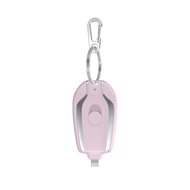 Mini Keychain Power Bank Compact And Portable Wireless Retractable Plug Pocket Emergency Power Bank